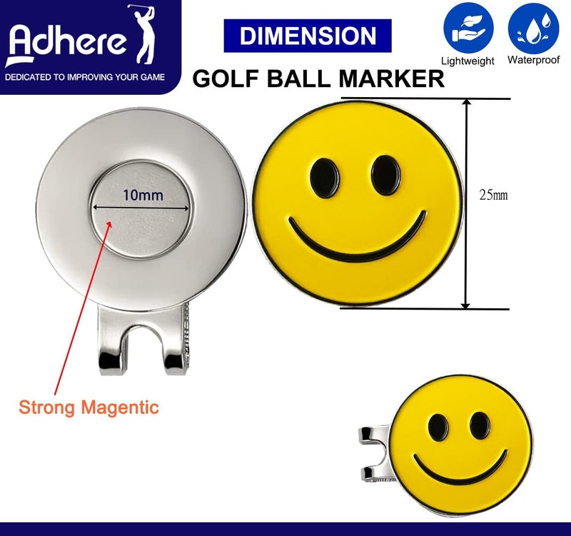 Adhere Golf Ball Markers Personlized Logo Enamel with A Strong Magnetic Hat Clips A Premium Golf Gifts for Golfer - Image 2